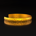 8mm Hammered Dome Cuff - Kuvera