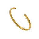 CUSTOM ORDER FOR NATE - 24K Solid Gold Classic Bangle. Pure Gold Plain Cuff Bracelet. 9999 Fine Gold Modern Minimal Cuff Bangle Gift for Men Women - Kuvera