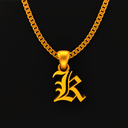 Old English Initial Pendant - Kuvera