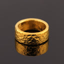 10mm 1oz Hammered Flat Band - Kuvera