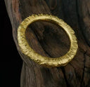 4mm Hammered Donut Ring - Kuvera