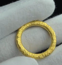 4mm Hammered Donut Ring - Kuvera