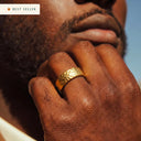 10mm 1oz Hammered Flat Band