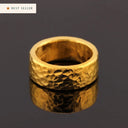 10mm 1oz Hammered Flat Band