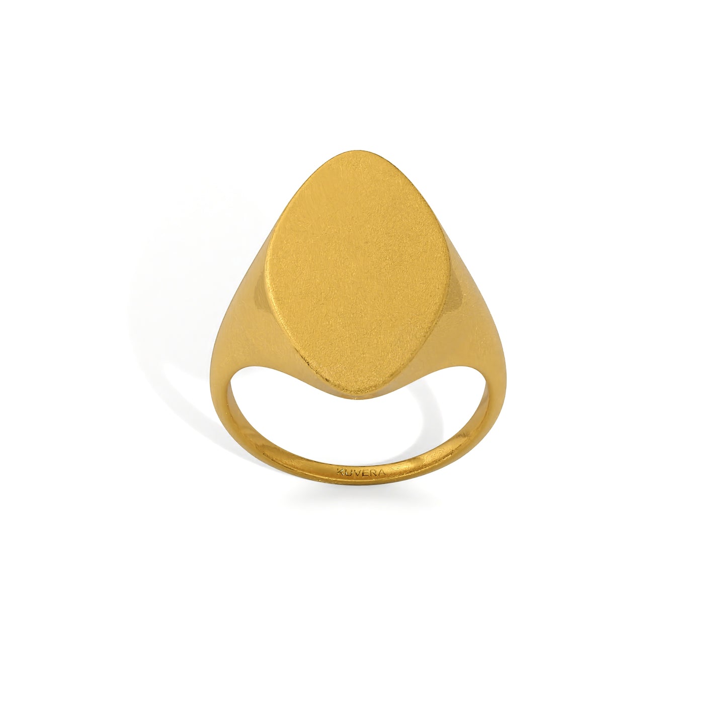 24K Solid Gold Elongated Oval Signet Ring. Solid Yellow Gold 9999 Signet Ring. Handmade Investment Gold Jewelry. Gold Ring for Men Women