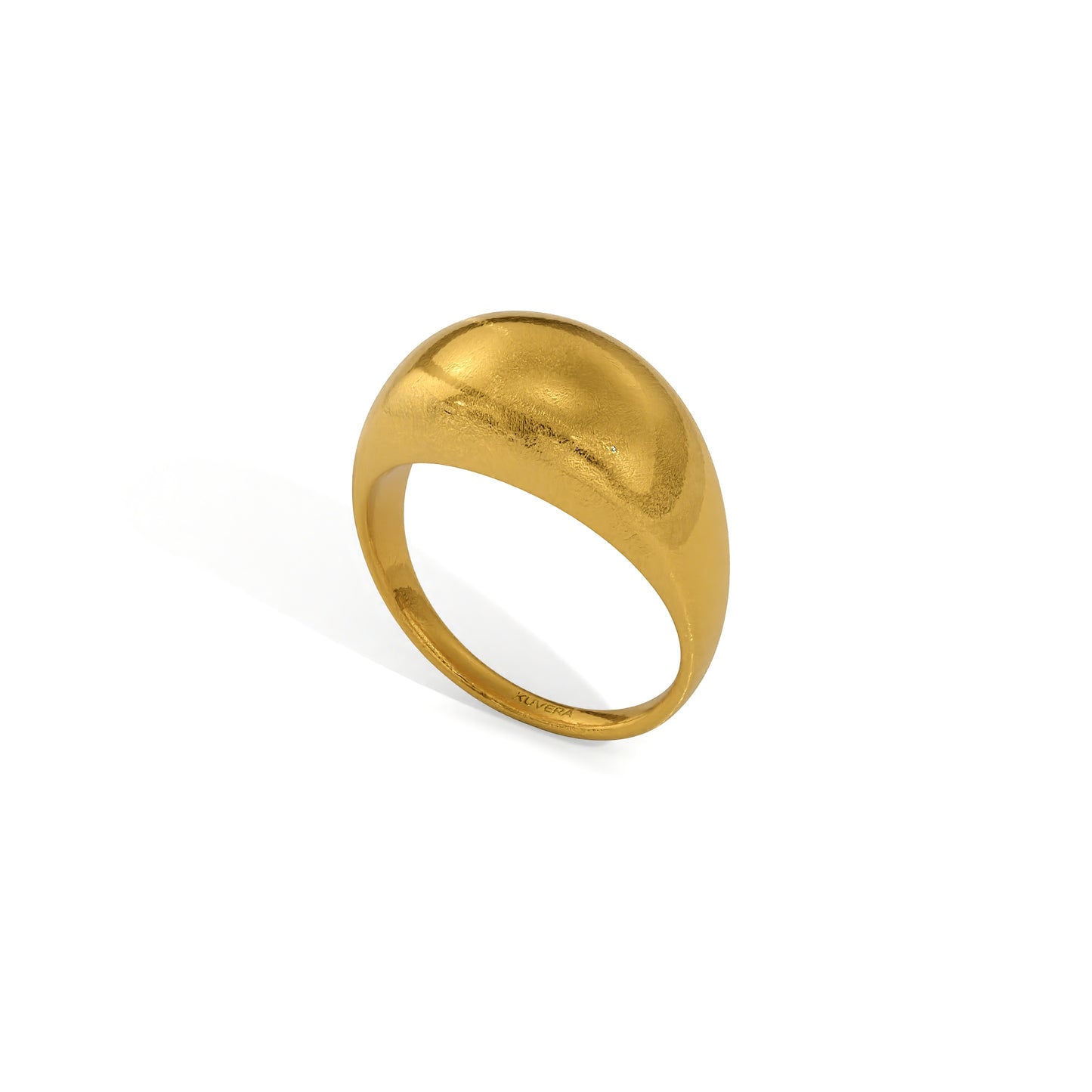 24k Solid Gold Chunky Dome Ring. Solid Yellow 9999 Gold Classic Ring. Recycled Gold Ring. Handmade Investment Jewelry For Men Women.