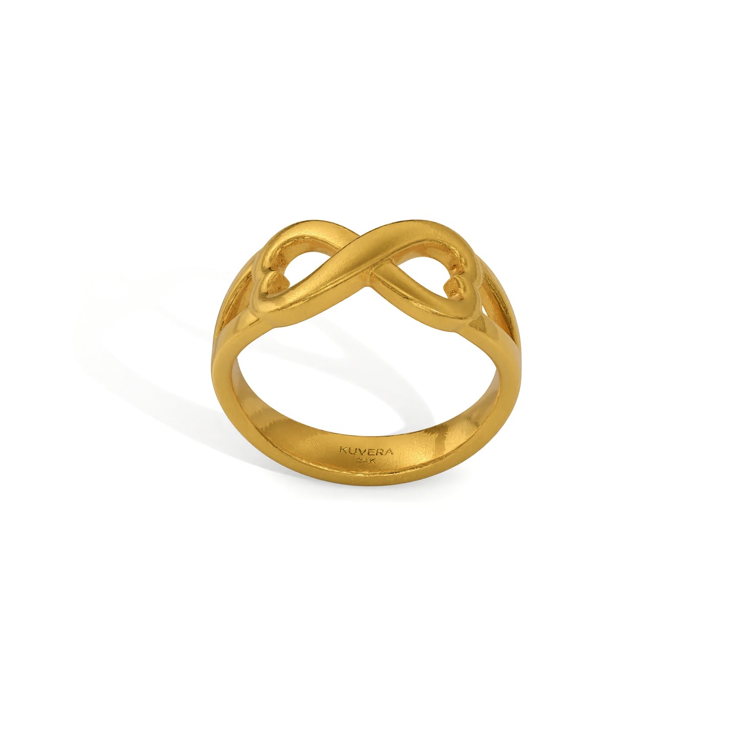 24k Gold Infinity Ring.  Solid Yellow Gold 9999 Gold Ring. Handmade Investment Jewelry. Dainty Petite Recycled Gold Infinite Love Ring.