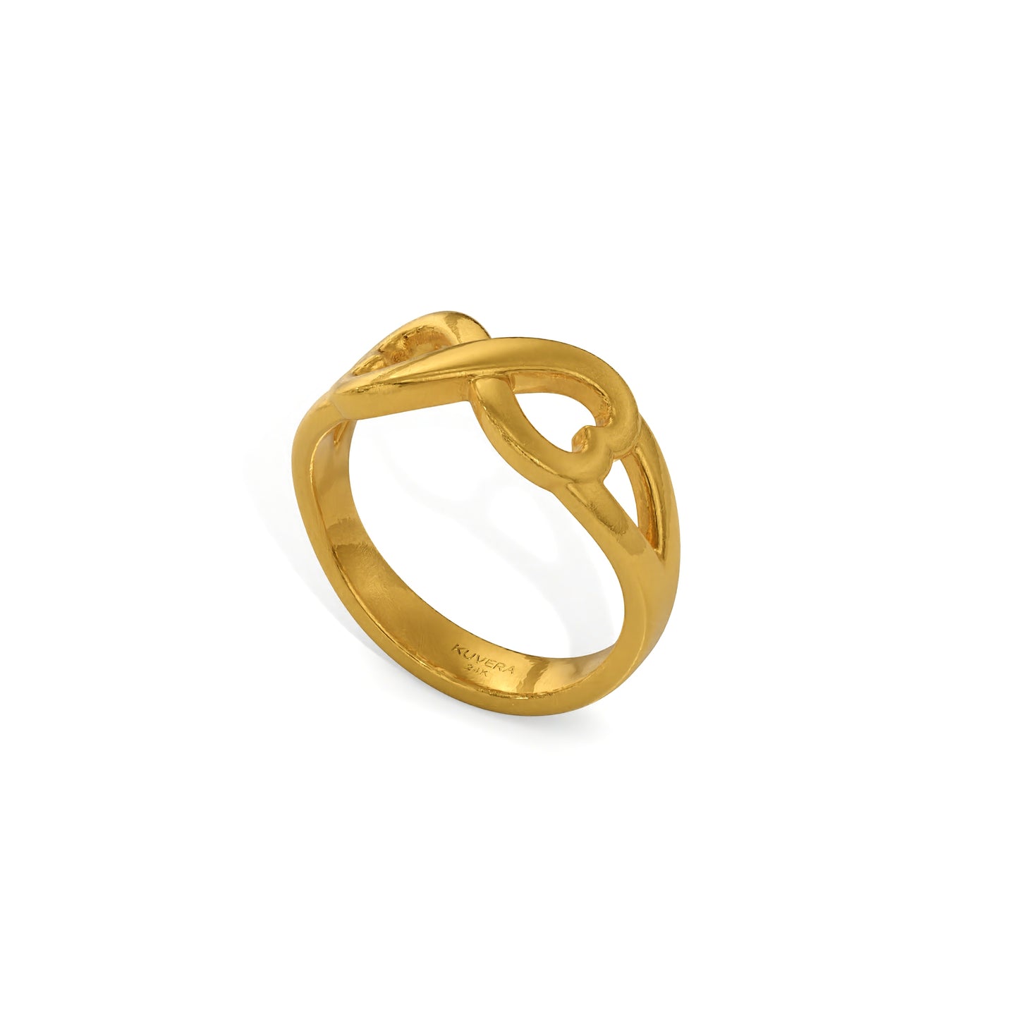 24k Gold Infinity Ring.  Solid Yellow Gold 9999 Gold Ring. Handmade Investment Jewelry. Dainty Petite Recycled Gold Infinite Love Ring.