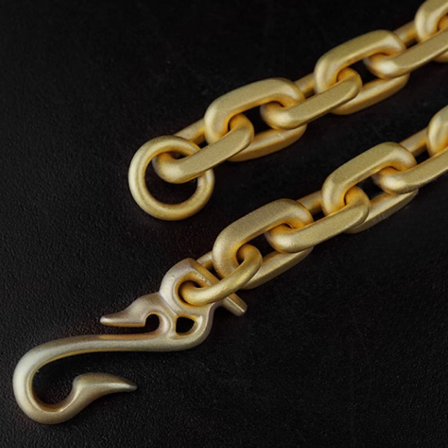 24K Solid Gold Bracelet - Anchor Link Chain