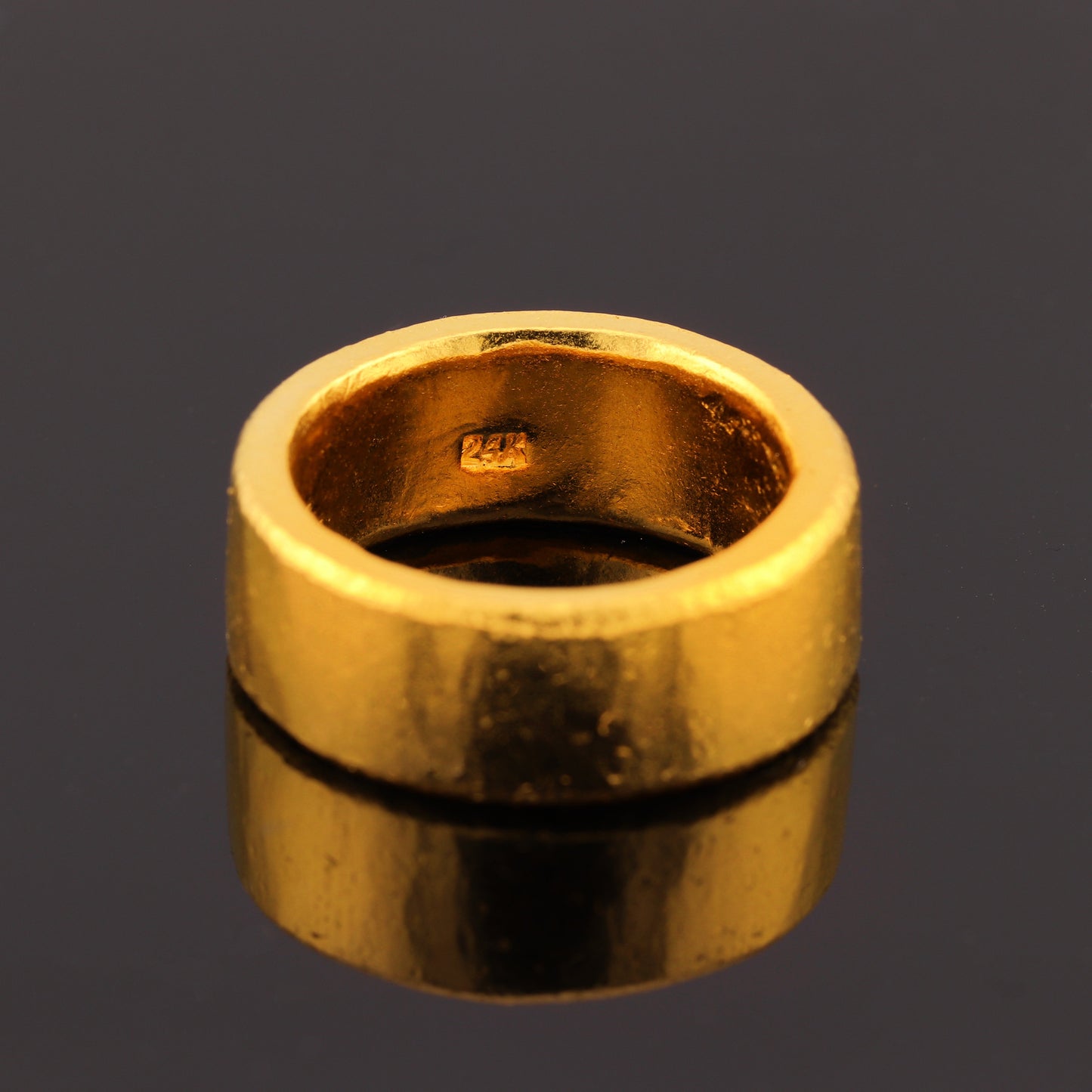 24K Gold Band Ring - 1 Troy Ounce Solid Gold 10mm Band Ring