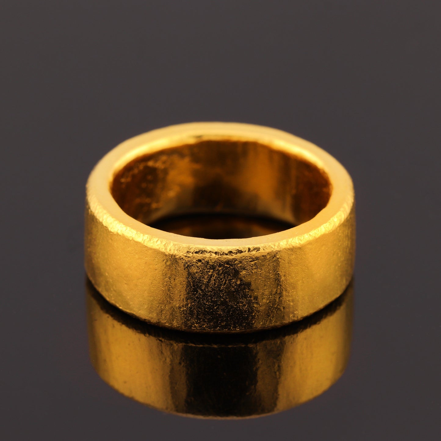 24K Gold Band Ring - 1 Troy Ounce Solid Gold 10mm Band Ring