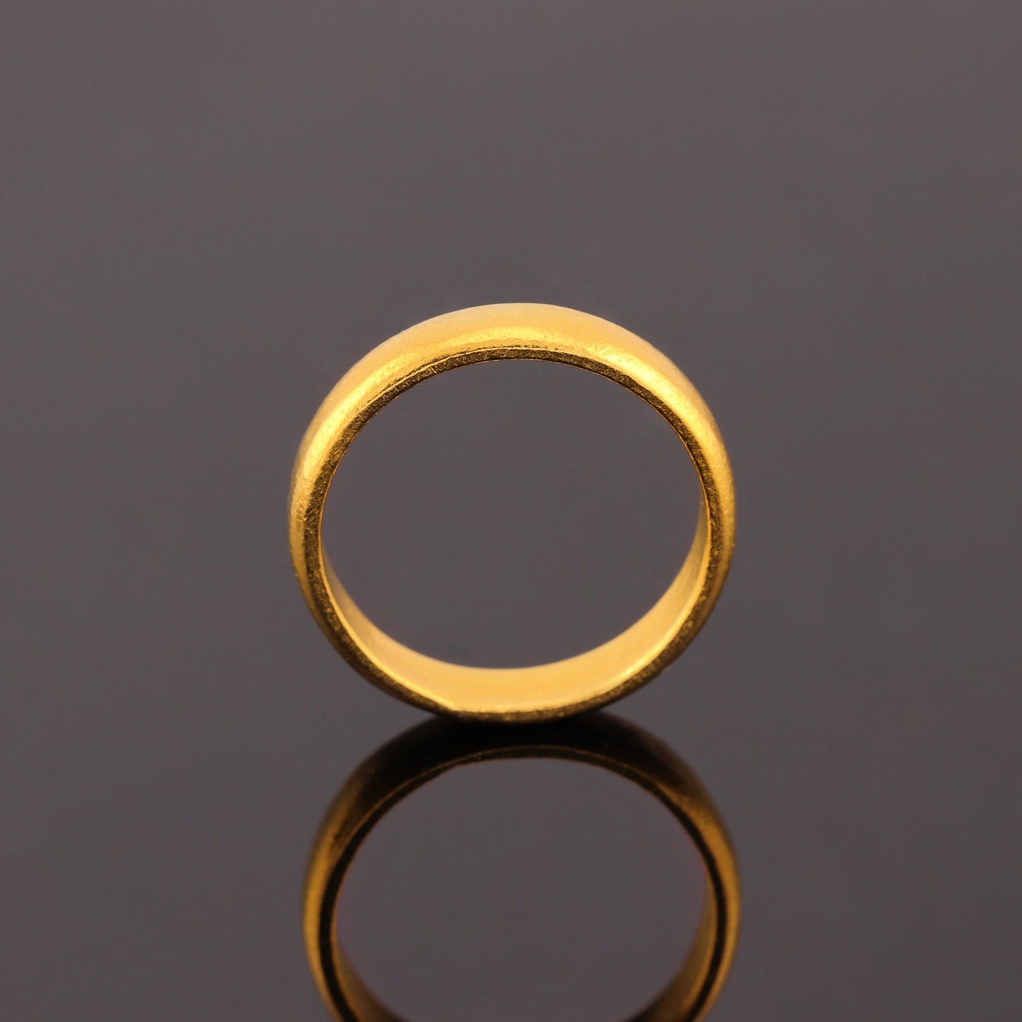 24K Solid Gold Band Ring - 4mm Band Ring - Pure Gold