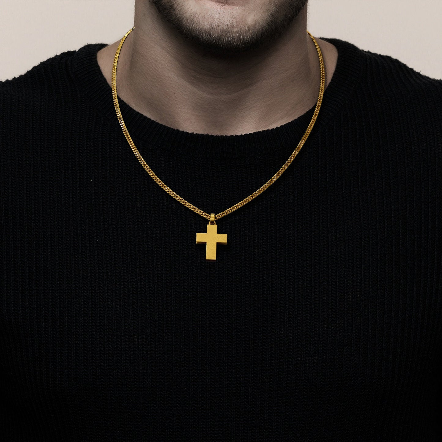 24K Solid Gold Heavy Cross Pendant. Gold Cross Necklace. Pure Gold Large 9999 Fine Gold Cross Pendant. Handmade Gold Necklace for Men Women