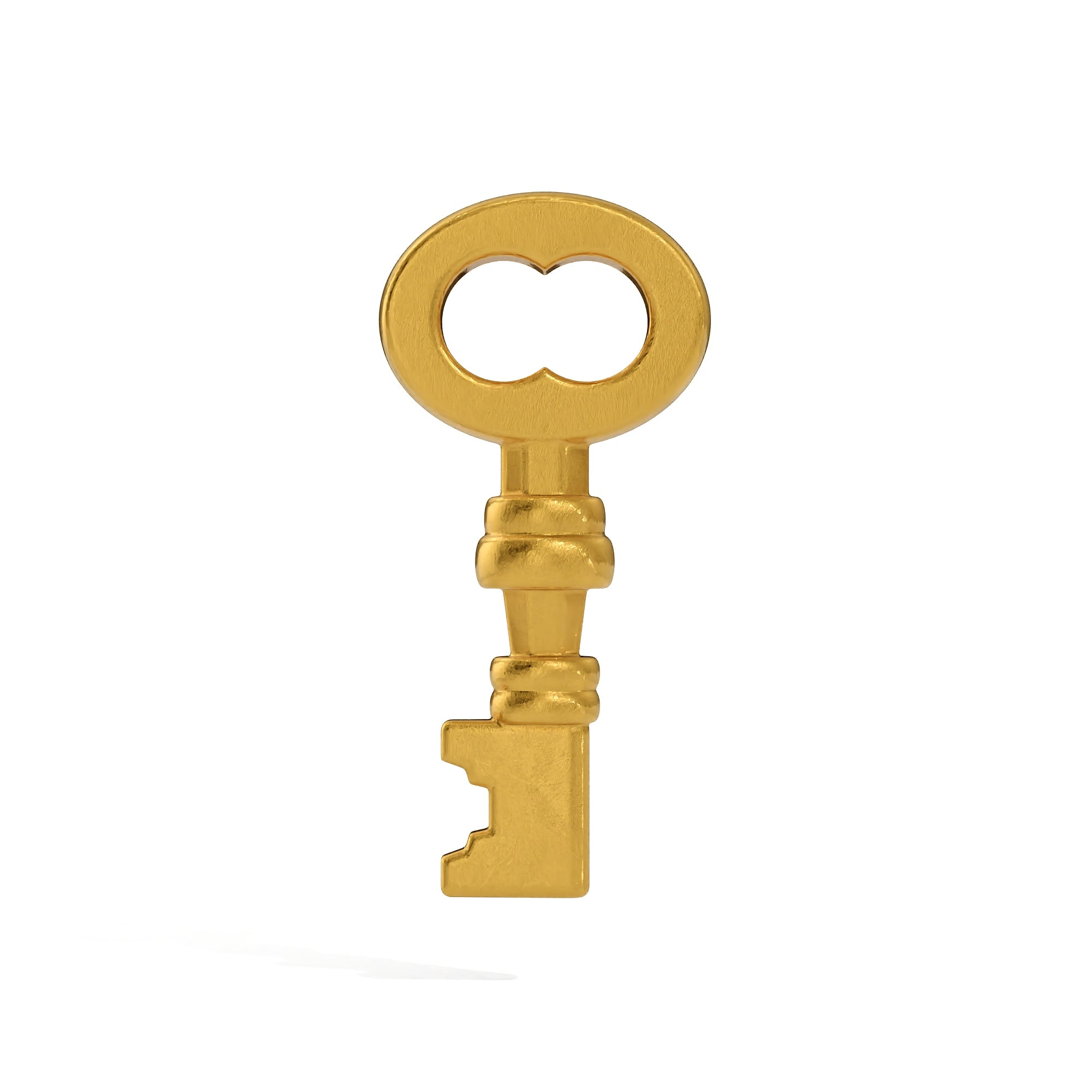 24K Solid Gold Key Pendant. Gold Key Necklace. Pure Gold Large 9999 ...