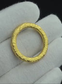 4mm Hammered Donut Ring