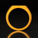 Slim Signet Ring - Kuvera